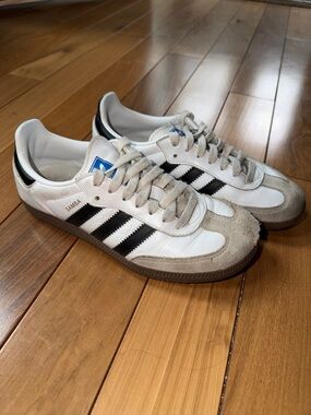 adidas Samba Low-Top Sneakers - White, Black & Gray